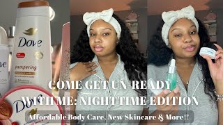 COME GET UNREADY WITH ME: NIGHTTIME BODY CARE ROUTINE, NEW SKINCARE PRODUCTS, &amp; MORE!