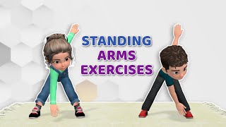 SUPER EASY STANDING ARMS EXERCISES FOR KIDS