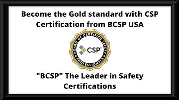 BCSP | Certified Safety Professional (CSP) |