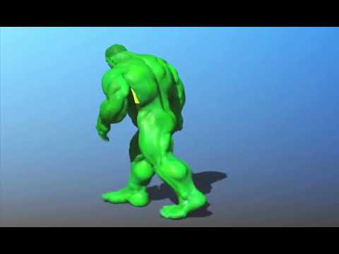 Hulk Walk Cycle video from the documentary of the 2003 Hulk movie