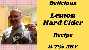 Making An Apple & Lemon Hard Cider 9.7% ABV. Turbo cider method, made with Apple Juice and Limopani