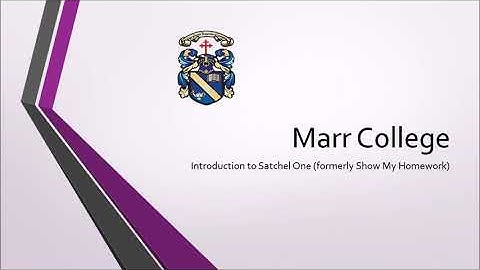 Guide to Using Show My Homework/Satchel One