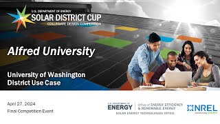 Solar District Cup 2024 Final Competition Event – Alfred University