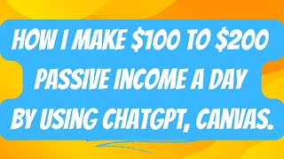 Full How I Make $100-$200/Day Passive Income with ChatGPT & Midjourney |Make Money By Amazon KDP Update