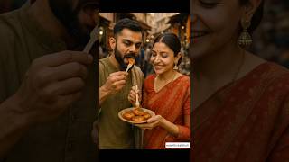 Virat Kohli & Anushka Sharma Relish Aloo Tikki at Mumbai Market | AI Viral Short
