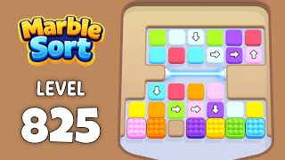 Marble Sort level 825 walkthrough solution 