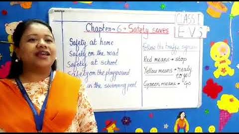 STD-1 E.V.S., CHAPTER -6 SAFETY  SAVES (DON BOSCO PUBLIC SCHOOL,PATNA )