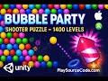 Bubble Party! Shooter Puzzle – 1400 Levels Unity Source Code (Android + iOS) at Playsourcecode.com