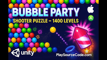 Bubble Party! Shooter Puzzle – 1400 Levels Unity Source Code (Android + iOS) at Playsourcecode.com