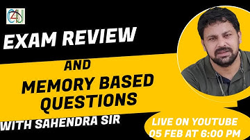 GATE 2023 EXAM REVIEW AND MEMORY BASED QUESTION | CHEMISTRY FOR YOU