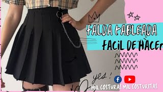 falda tableada/FACIL DE HACER