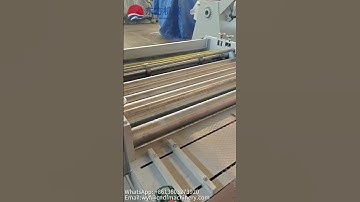 An entire production line for manufacturing steel plate meshes. #expandedmetalmeshmachine