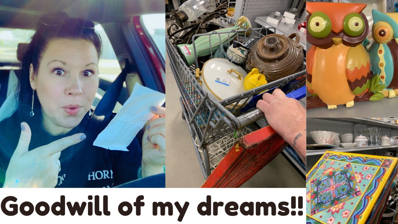 fav goodwill EVERR!! thrifting home decor to sell for profit! YouTube