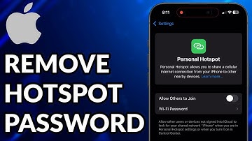 How To Remove Hotspot Password On iPhone
