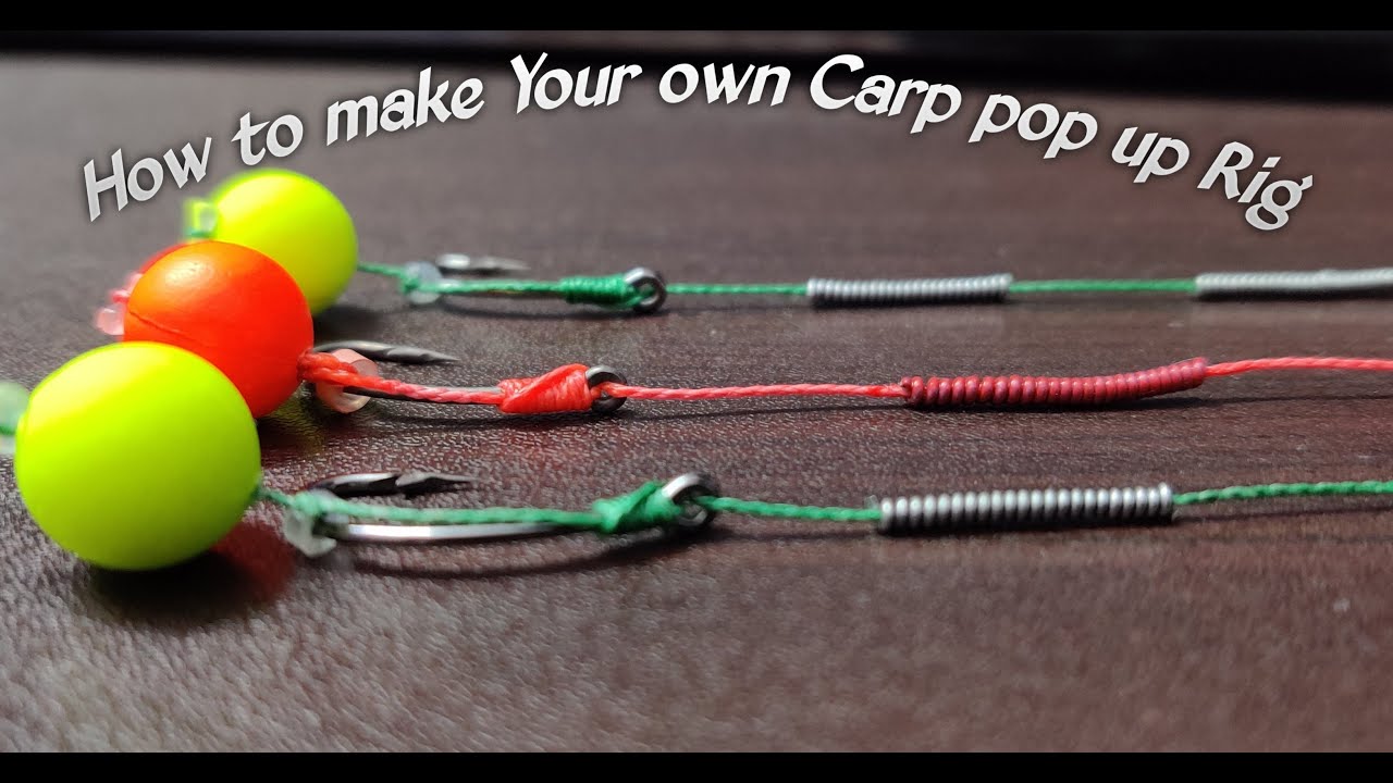 How make your own pop up rig for carp fishing in Telugu #2021