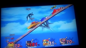 Super Smash Bros. Brawl Ness (CPU) VS. Snake (CPU) VS. King Dedede (CPU) VS. Wario (CPU)