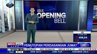 IHSG Ditutup Zona Merah di 4.496,6 pada Jumat (24/4/2020)