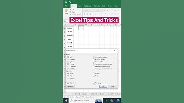Excel tricks and tips || Excel shorts video || #exceltips #shorts #shortvideo