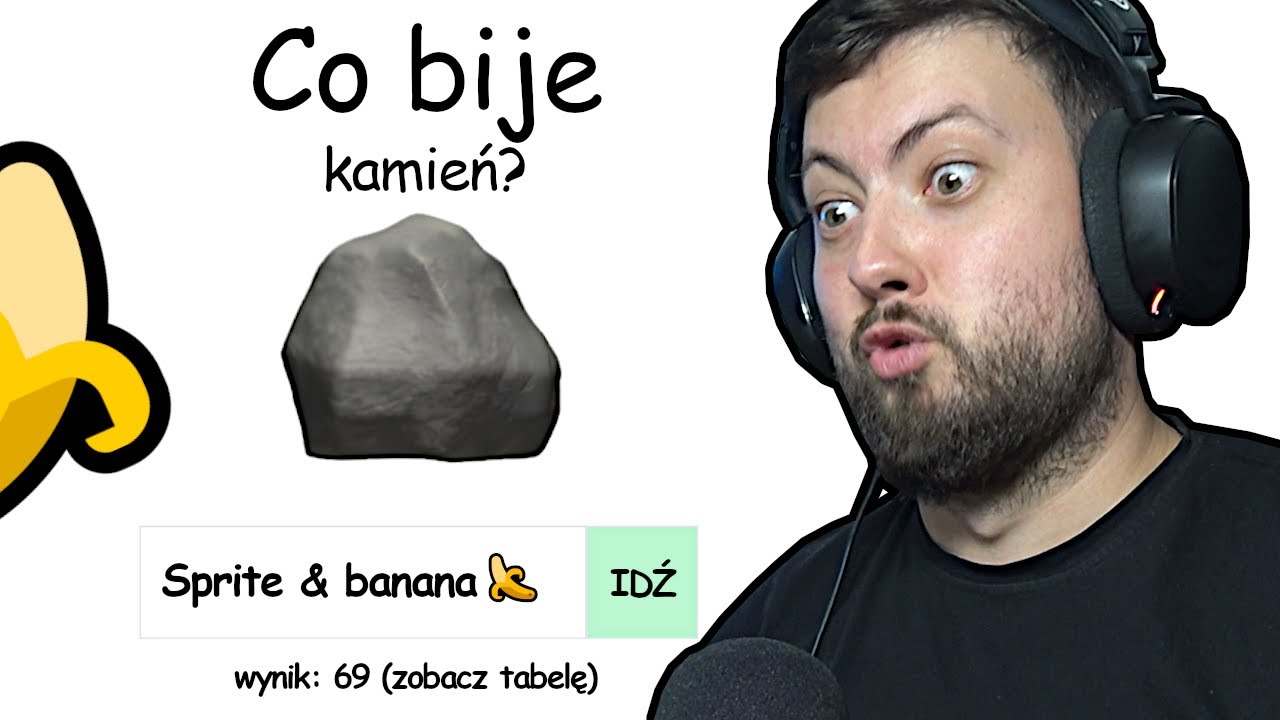 🍌 SPRITE & BANANA + KAMIEŃ = ?