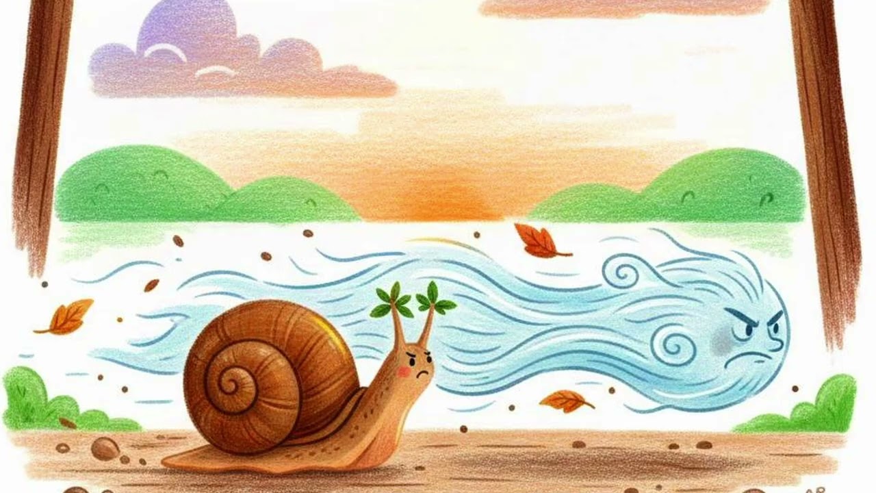 O ŚLIMAKU, KTÓRY ŚCIGAŁ SIĘ Z WIATREM 🐌 Bajka z morałem