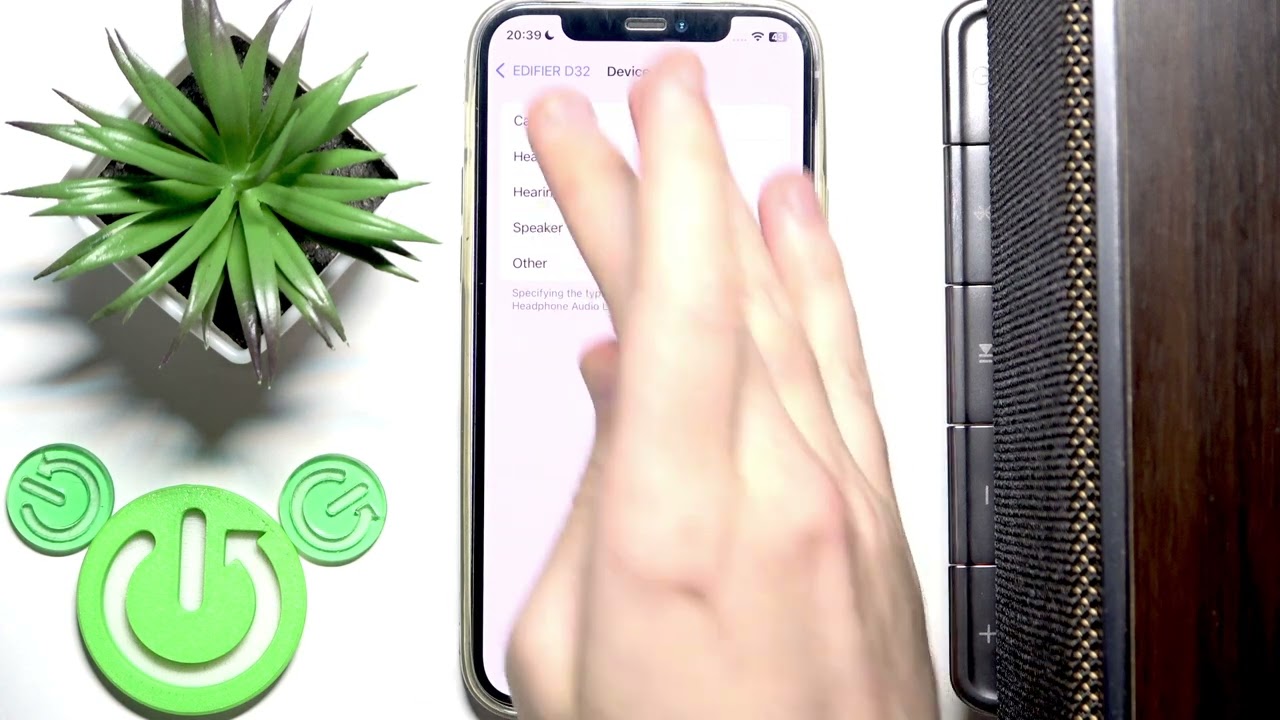 EDIFIER D32 – How to Set Device Type on iPhone