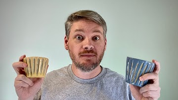 Slip casting layers of multiple colors and then carving