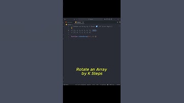 Day 57 of 90: Rotate an Array by K Steps 😎🔀 #shorts #javascript #viral #trending