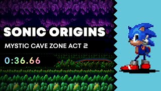Sonic Origins - Mystic Cave Zone 2 (Sonic) in 36.66