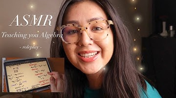 ASMR Teaching you Algebra - Roleplay | iPad sounds, whispering 🤍