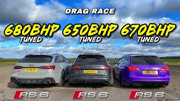 AUDI RS6 EVOLUTION.. 680HP C8 RS6 v 650HP C7 RS6 v 670HP C6 RS6