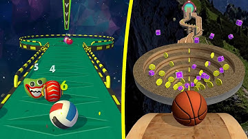 Going Balls Vs Action Balls All Levels Gameplay Android iOS #53