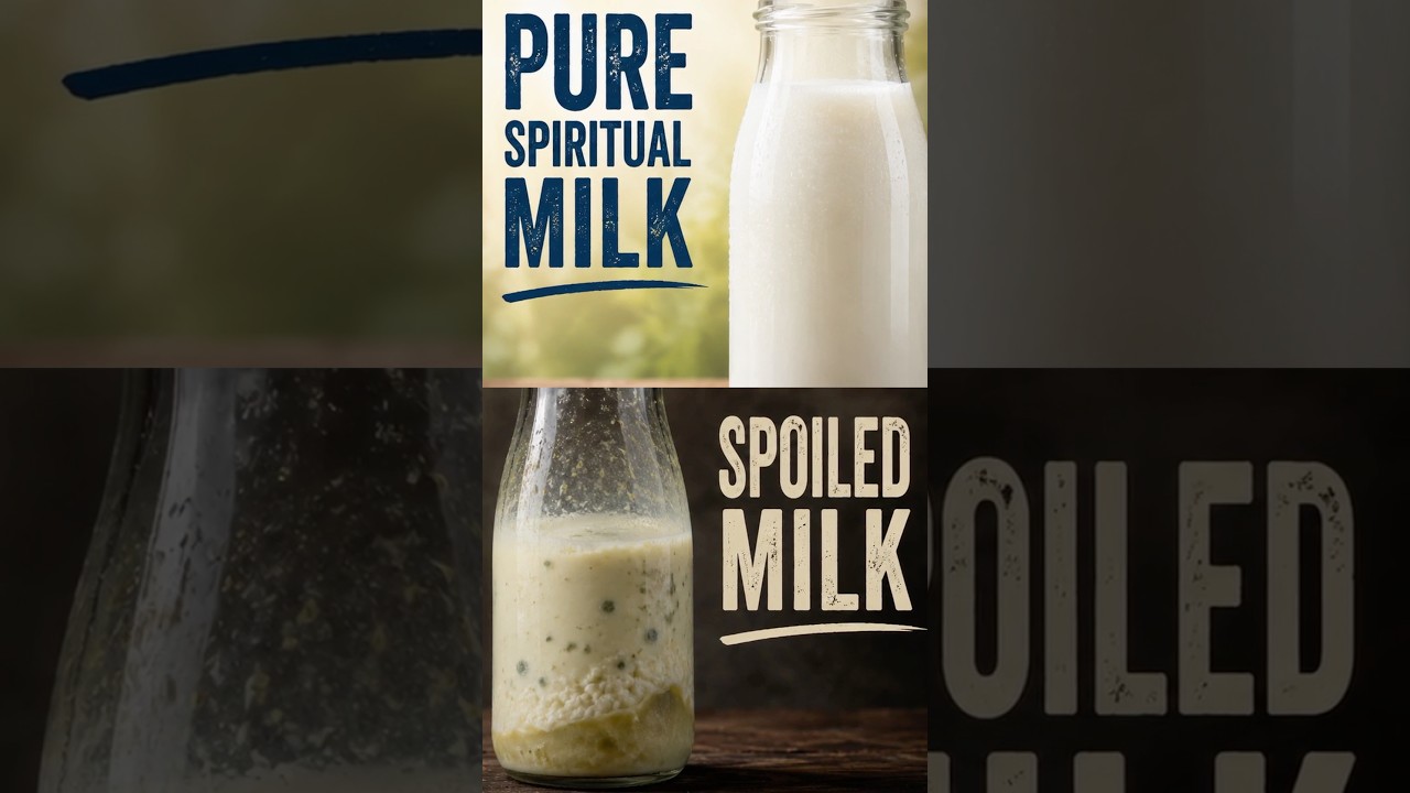 Don’t drink spoiled spiritual milk! 🤮 A healthy foundation makes toxic theology easier to recognize.