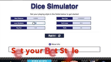 Bitcoin Gambling - Dice Game Simulator - WIN BIG*