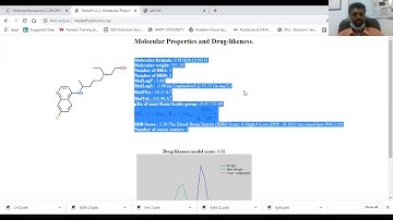 Drug likeness features & ADMET property prediction