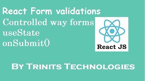 Part 19 Controlled way React forms | React | React Forms | Form validations | Error handling