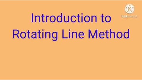 Introduction to Rotating Line Method