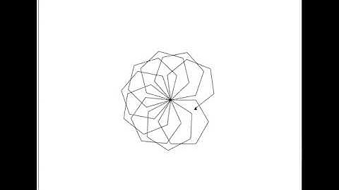 Python Turtle Polygon Flower