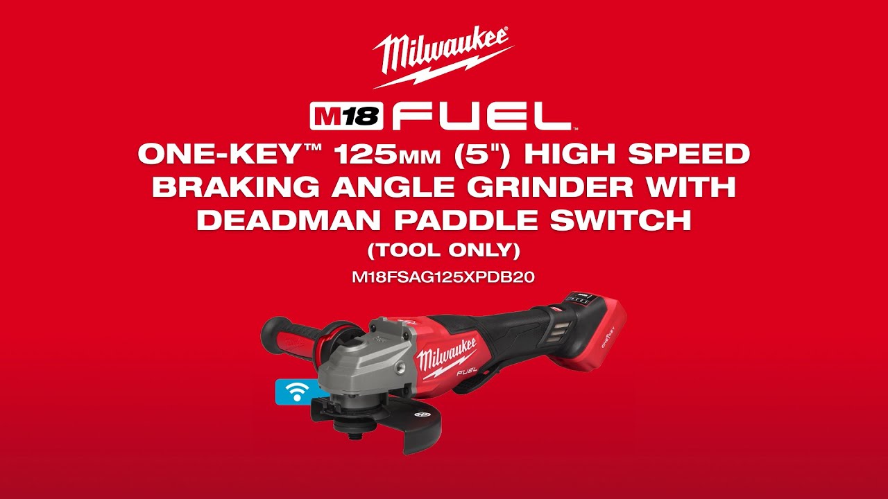 M18 FUEL™ ONE-KEY™ 125mm High Speed Braking Angle Grinder w