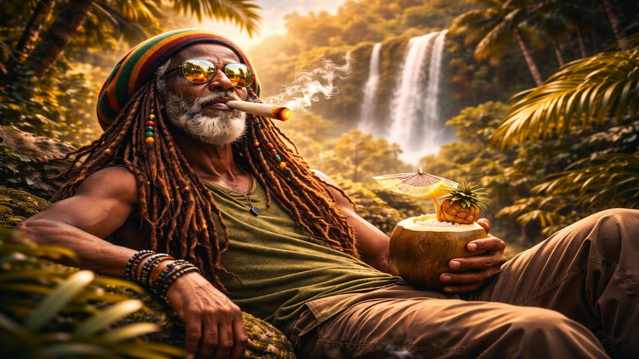 One Sip of Coconut 🥥🍹, One Puff of Fire 🌬️🔥 and the Waterfall Started Playing Pure Reggae 🎶🌊