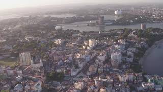 AERIAL STOCK FOOTAGE MOMBASA CITY