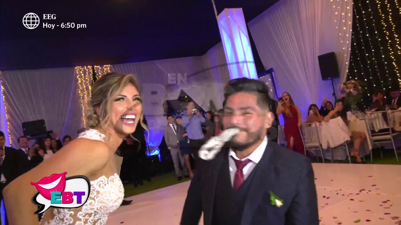 america tv noticias de hoy Boda de Erick Elera y Allison Pastor: invitada se cayó al atrapar el bouquet