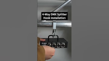 4-Way DMX Splitter Hook Installation