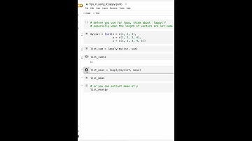 Tips in using R: before use for loop, think about 