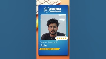 Customer Testimonial | Meet Abin a proud SSDN Technologies Student #testimonial