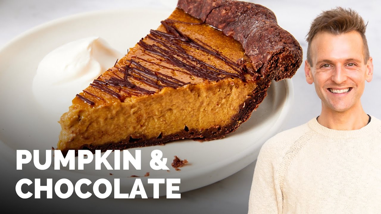 Pumpkin Pie with Chocolate Crust Recipe - Wyse Guide