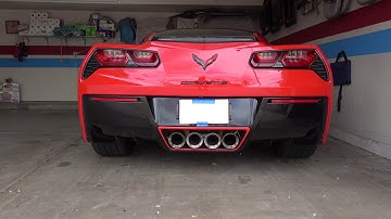 Chevrolet 2017 Corvette C7 rear diffuser fins