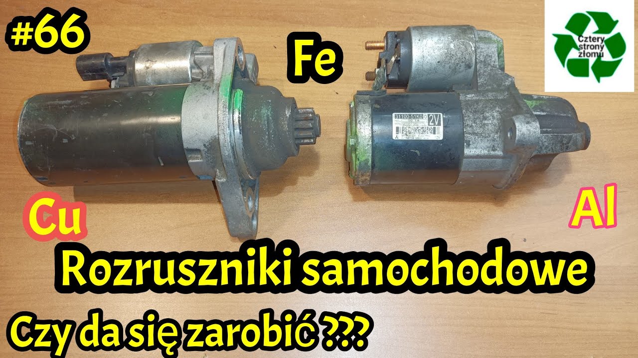 #66 Rozruszniki samochodowe. Recykling. #recykling #rozrusznik #miedź