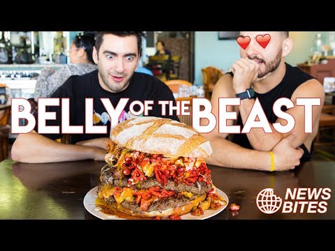 BELLY OF THE BEAST BURGER! | News Bites