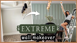 DIY Wall molding| How to install Wall trims| Extreme dining room makeover | shikhasingh1303 by Shikha Singh 24,528 views 2 years ago 11 minutes, 56 seconds