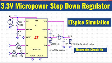 LTSpice 3.3V Micropower Step-Down Regulator | Simulation